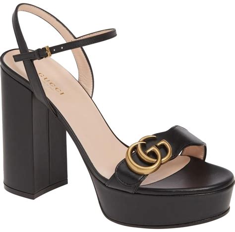 black gucci heals|gucci heels platform.